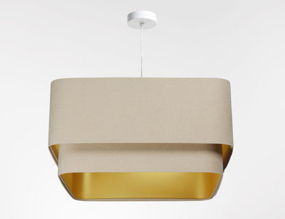 Kwadro Duo Velours hanglamp