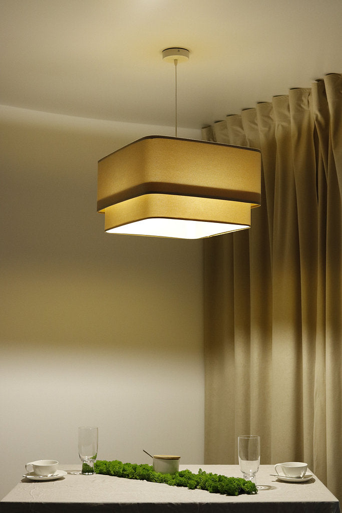 Kwadro Duo Velours hanglamp