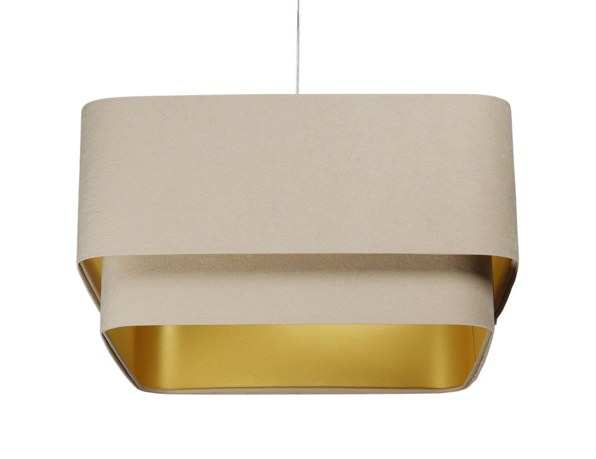 Kwadro Duo Velours hanglamp