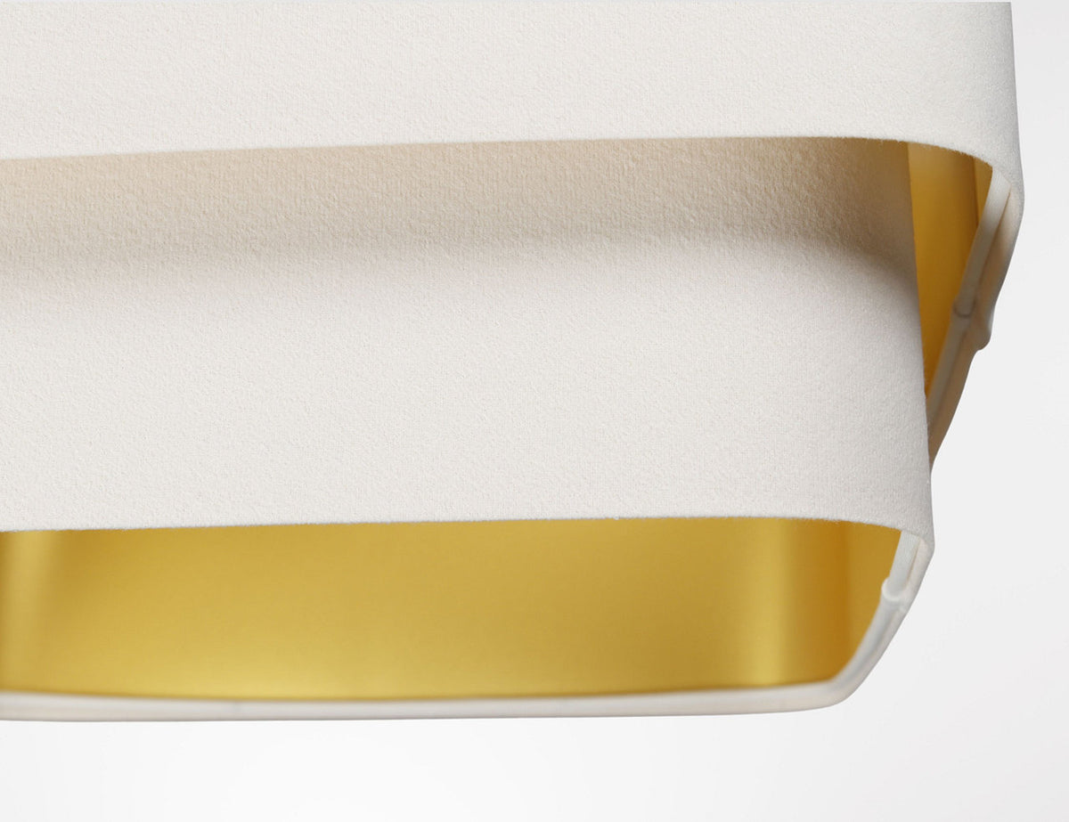 Kwadro Duo Velours hanglamp