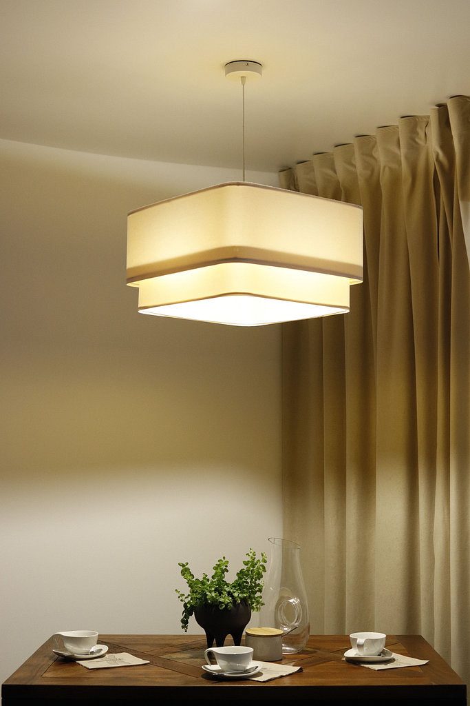 Kwadro Duo Velours hanglamp