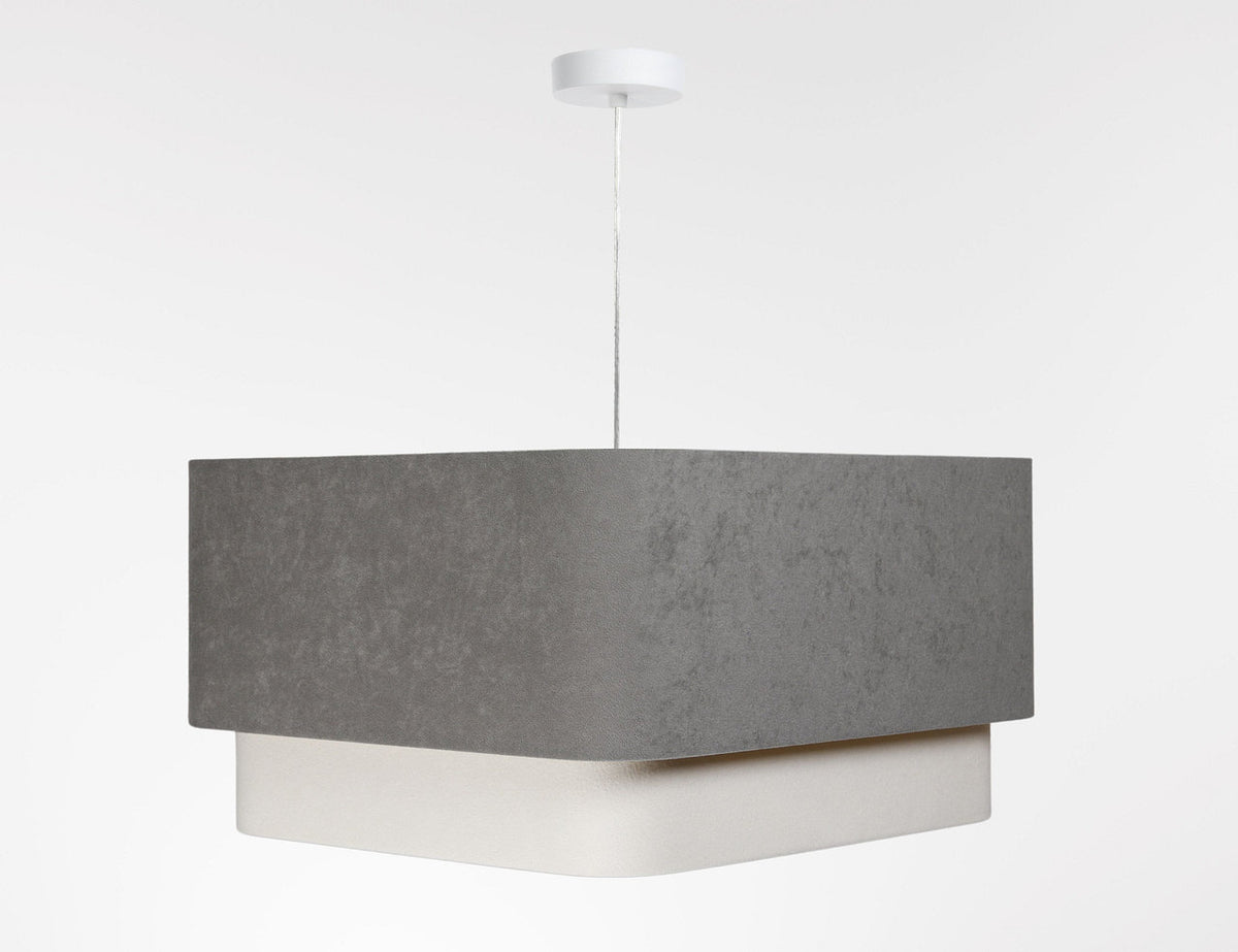 Kwadro Duo Velours hanglamp