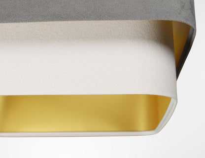 Kwadro Duo Velours hanglamp