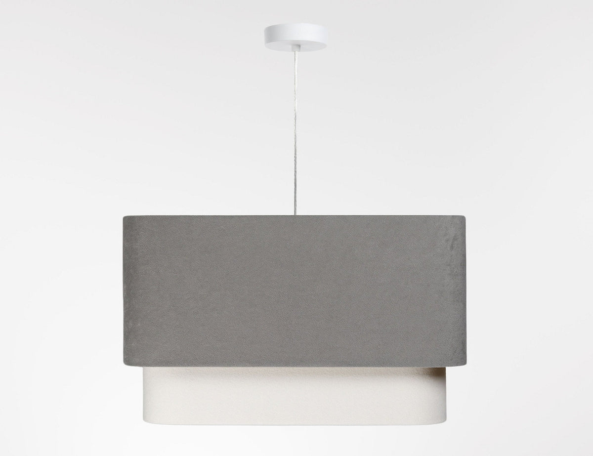 Kwadro Duo Velours hanglamp