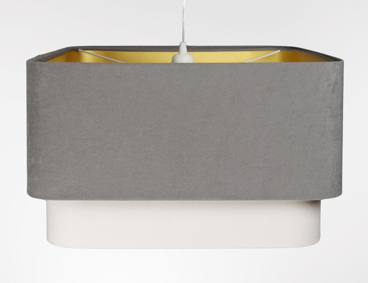 Kwadro Duo Velours hanglamp