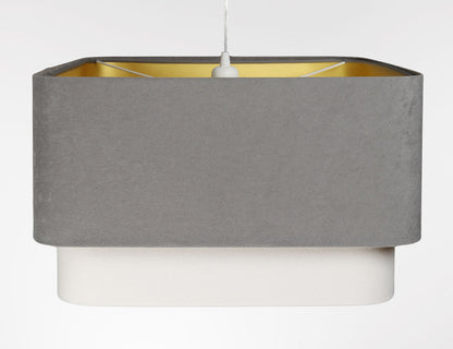 Kwadro Duo Velours hanglamp
