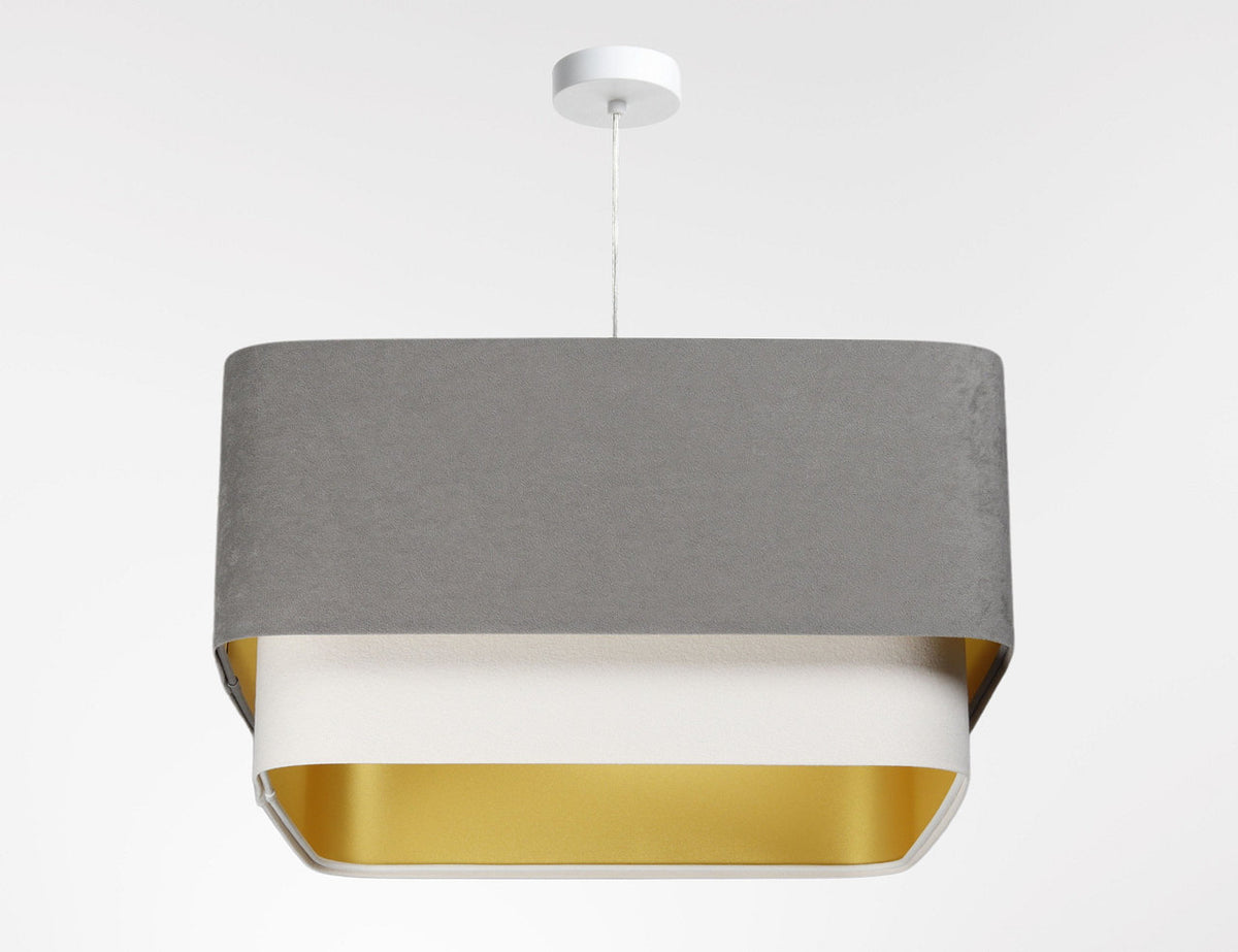 Kwadro Duo Velours hanglamp