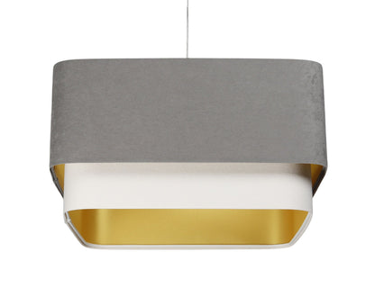 Kwadro Duo Velours hanglamp