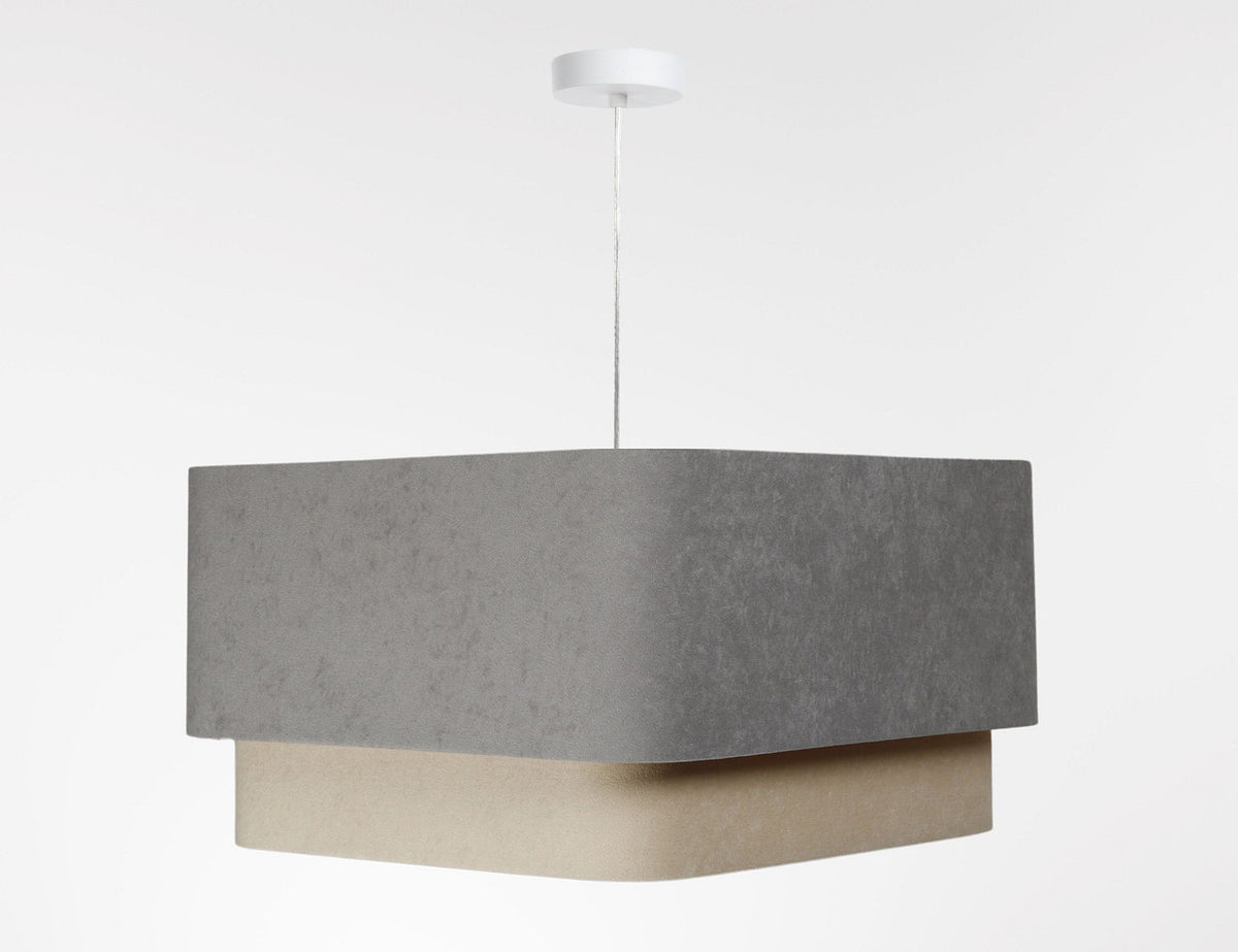 Kwadro Duo Velours hanglamp