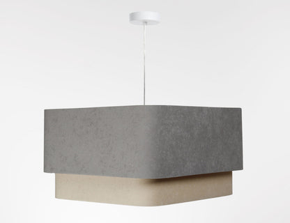 Kwadro Duo Velours hanglamp