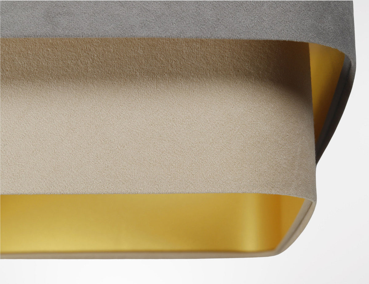 Kwadro Duo Velours hanglamp