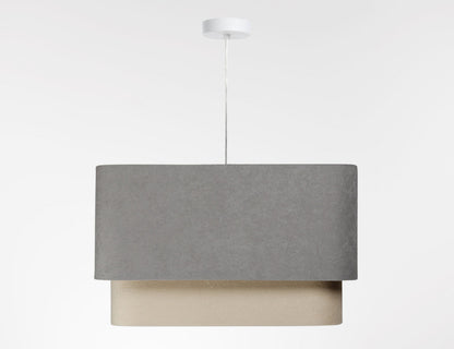 Kwadro Duo Velours hanglamp