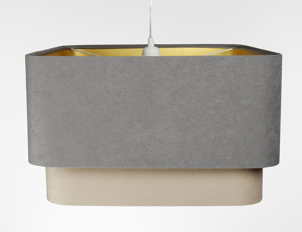 Kwadro Duo Velours hanglamp