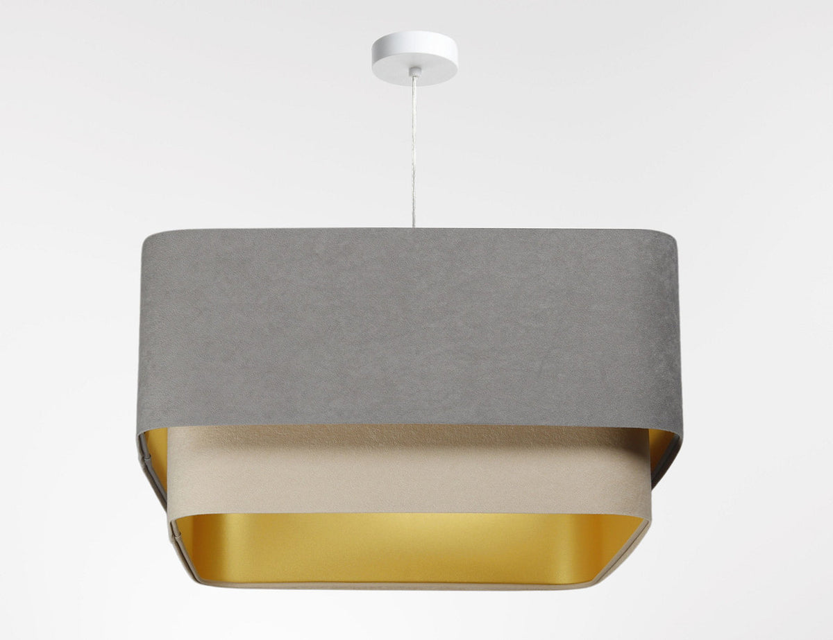 Kwadro Duo Velours hanglamp