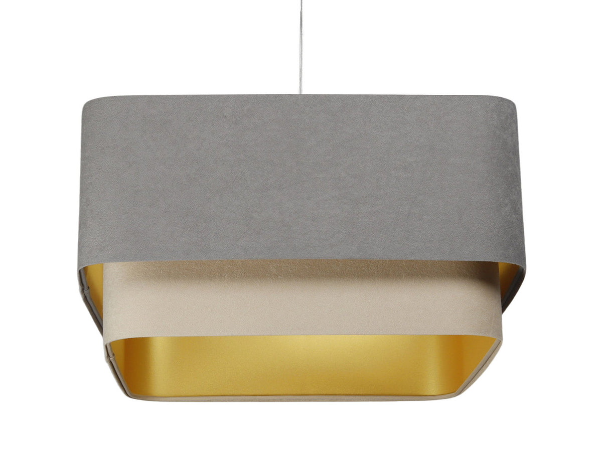 Kwadro Duo Velours hanglamp