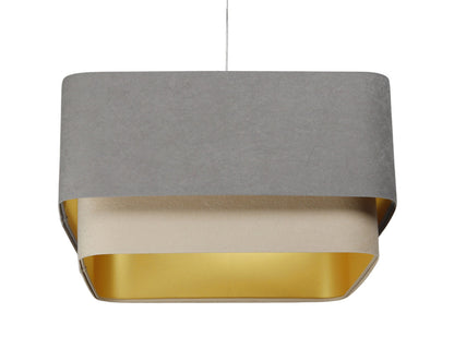 Kwadro Duo Velours hanglamp