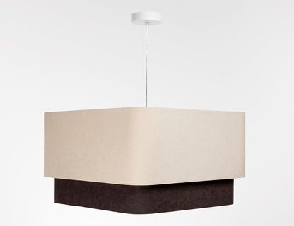Kwadro Duo Velours hanglamp