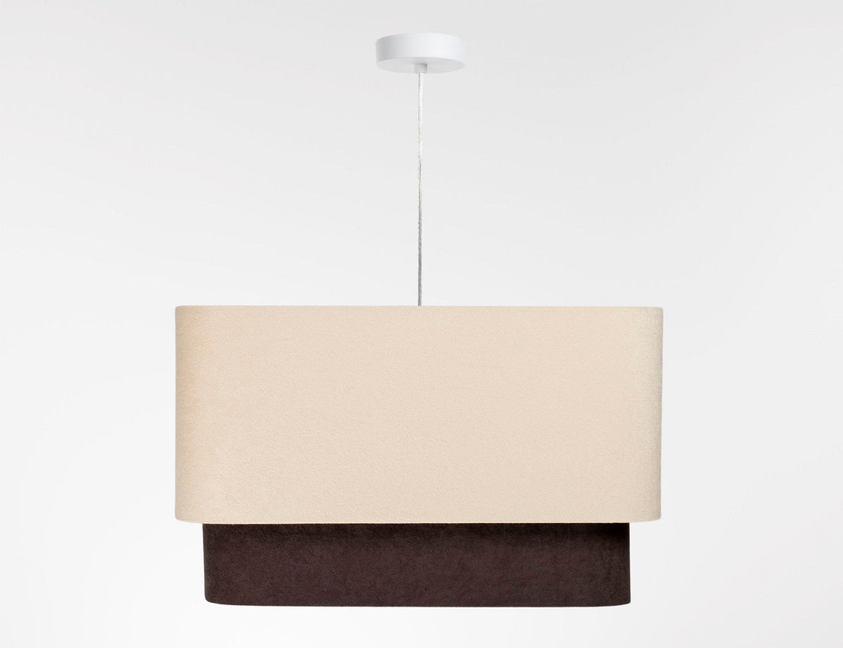 Kwadro Duo Velours hanglamp