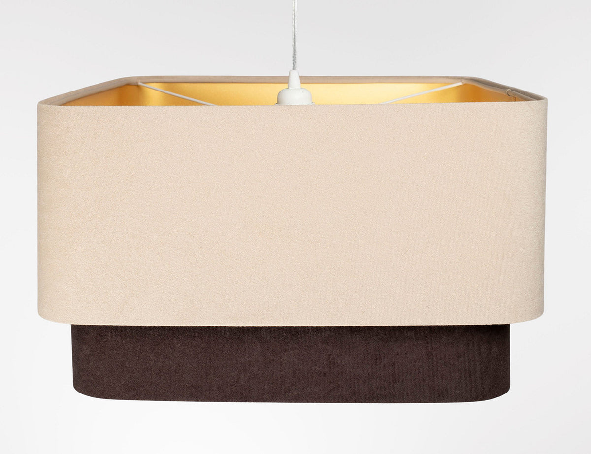 Kwadro Duo Velours hanglamp