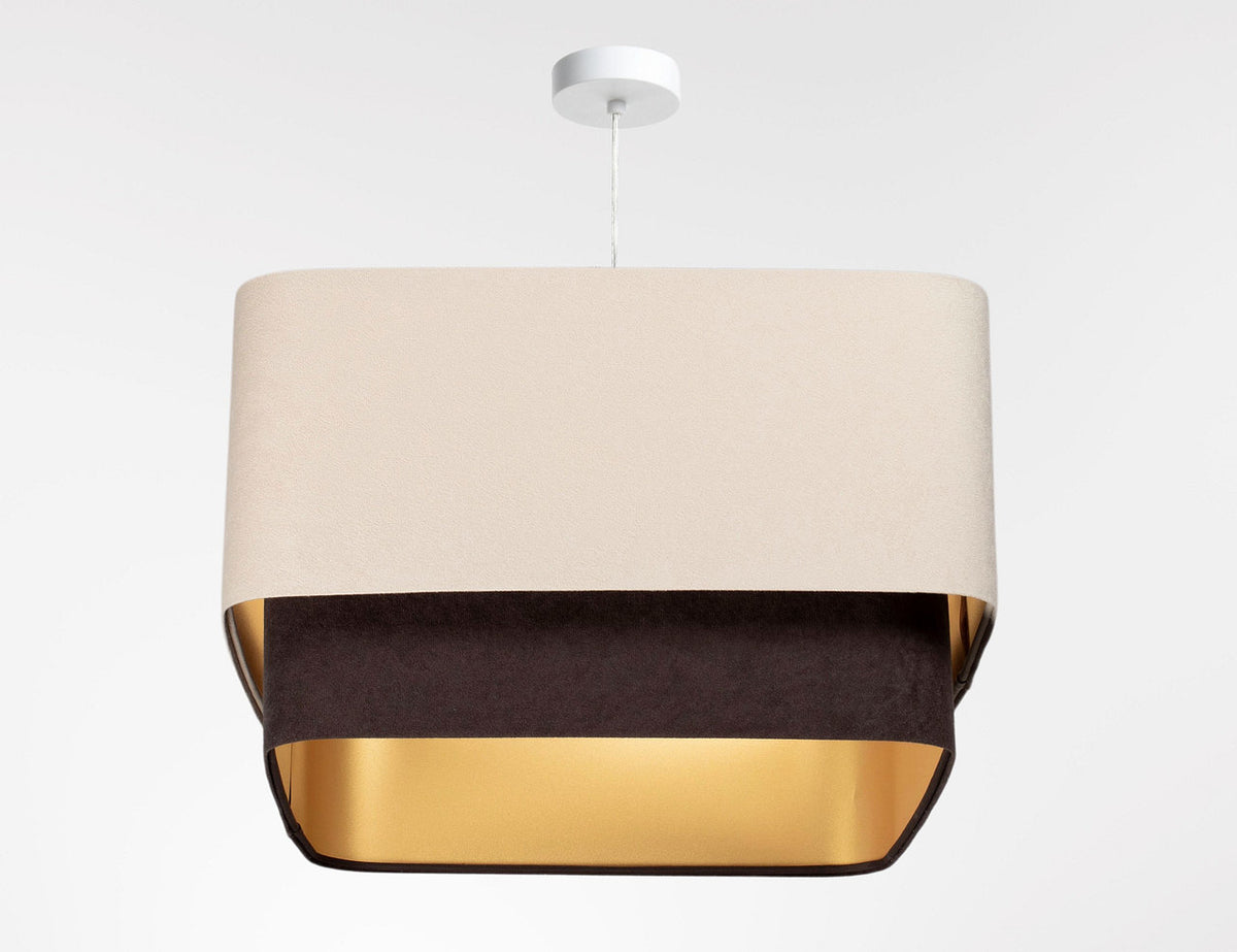 Kwadro Duo Velours hanglamp