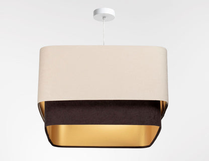 Kwadro Duo Velours hanglamp