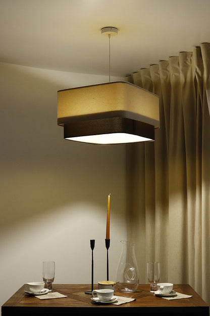 Kwadro Duo Velours hanglamp