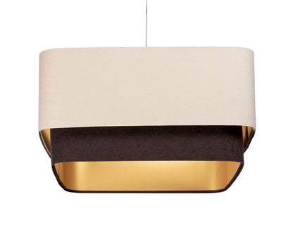 Kwadro Duo Velours hanglamp