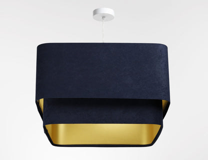 Kwadro Duo Velours hanglamp