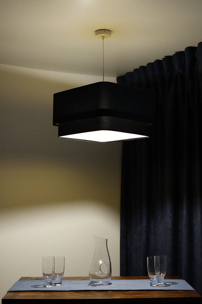 Kwadro Duo Velours hanglamp