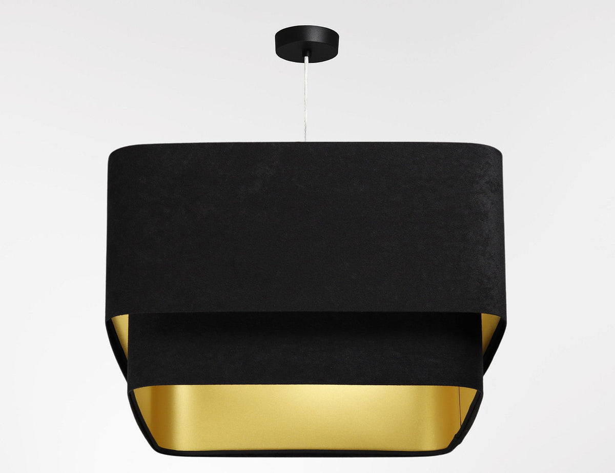 Kwadro Duo Velours hanglamp