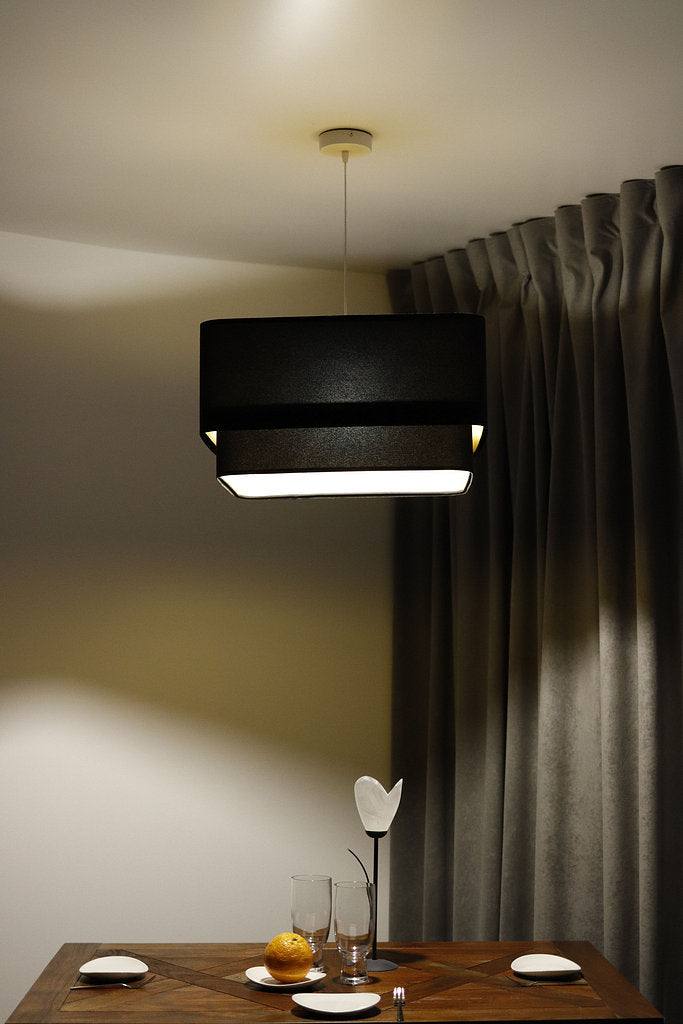 Kwadro Duo Velours hanglamp
