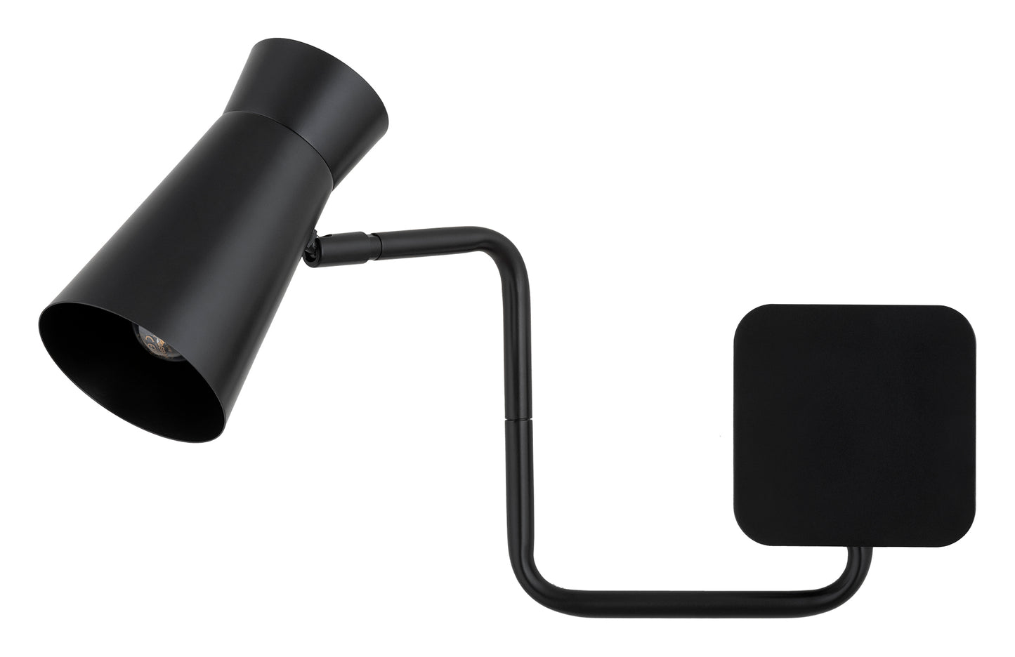 Lord wandlamp Zwart Met arm