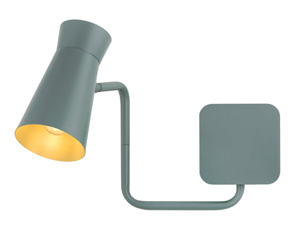 Lord wandlamp Donker saliegroen Met arm