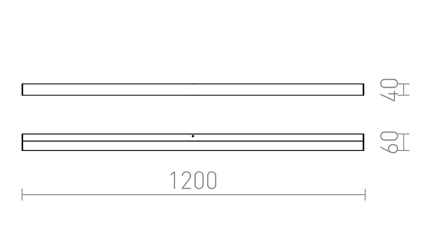 Leviora | Bathroom LED Wall Light | 120 cm 24 W IP44