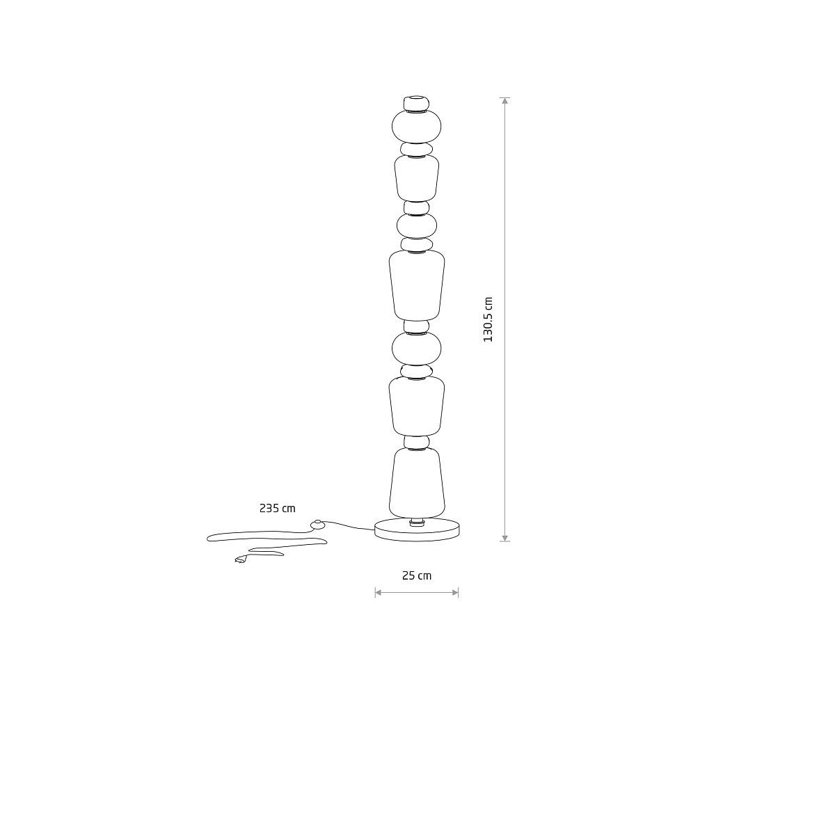 Linea Arte 130 – LED Design Floor Lamp (34W)