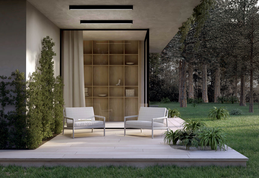 Linea Outline LED Ceiling Lamp Black 35W 