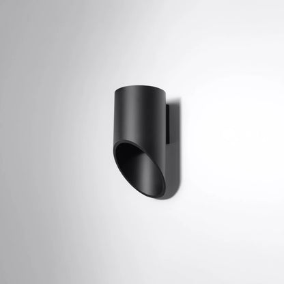 Linea Tube | zylindrische Wandleuchte | mattschwarz