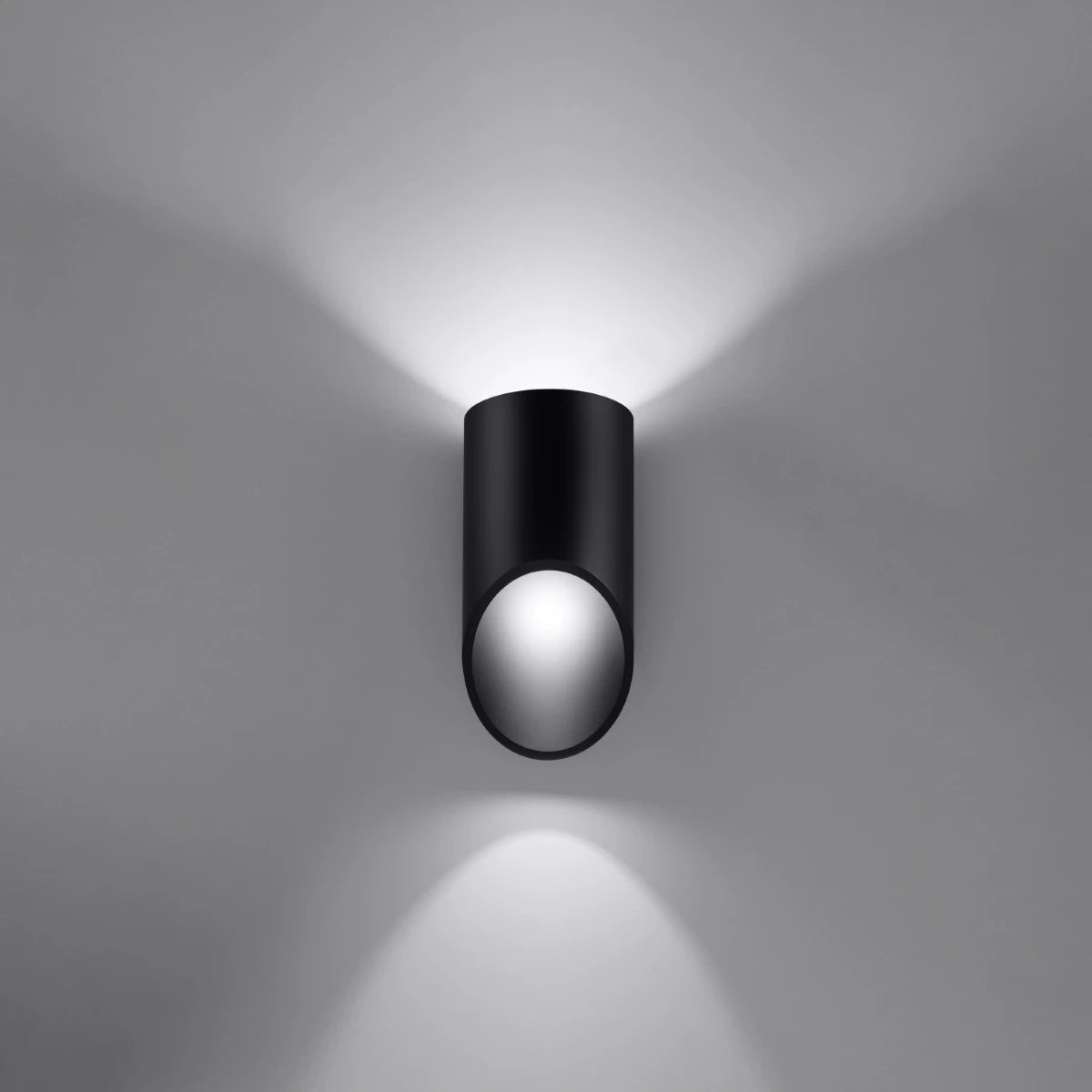 Linea Tube | zylindrische Wandleuchte | mattschwarz
