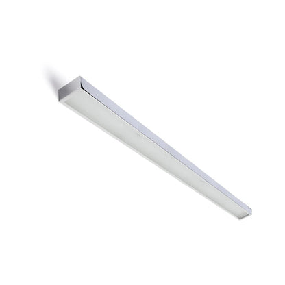 Lineo | Linear LED wall light | 90 cm chrome 19 W IP44