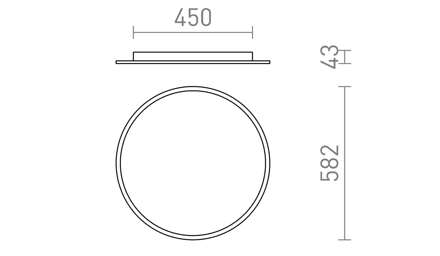 Luma Disc 59 – Plafondlamp