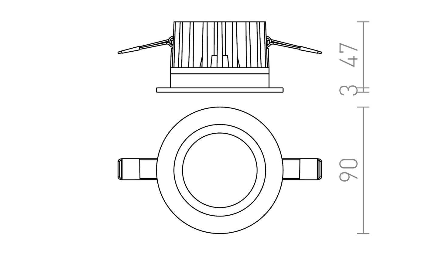 Luma Drop 90 – Inbouwspot