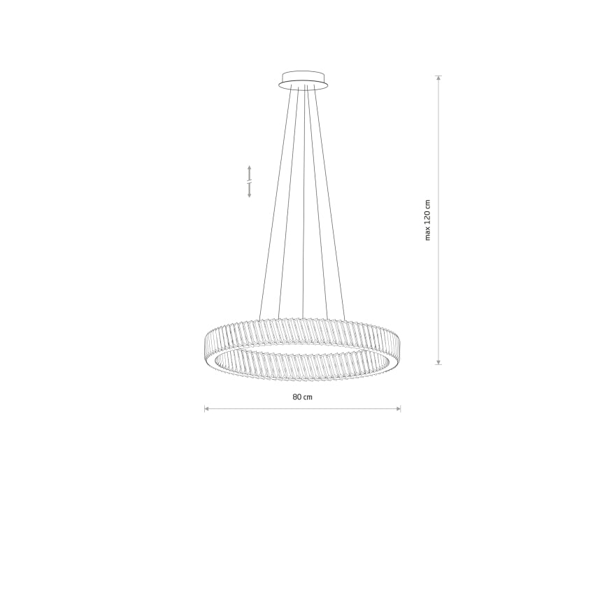 Lumexa Luxora Round 80 – LED Hanglamp 38W