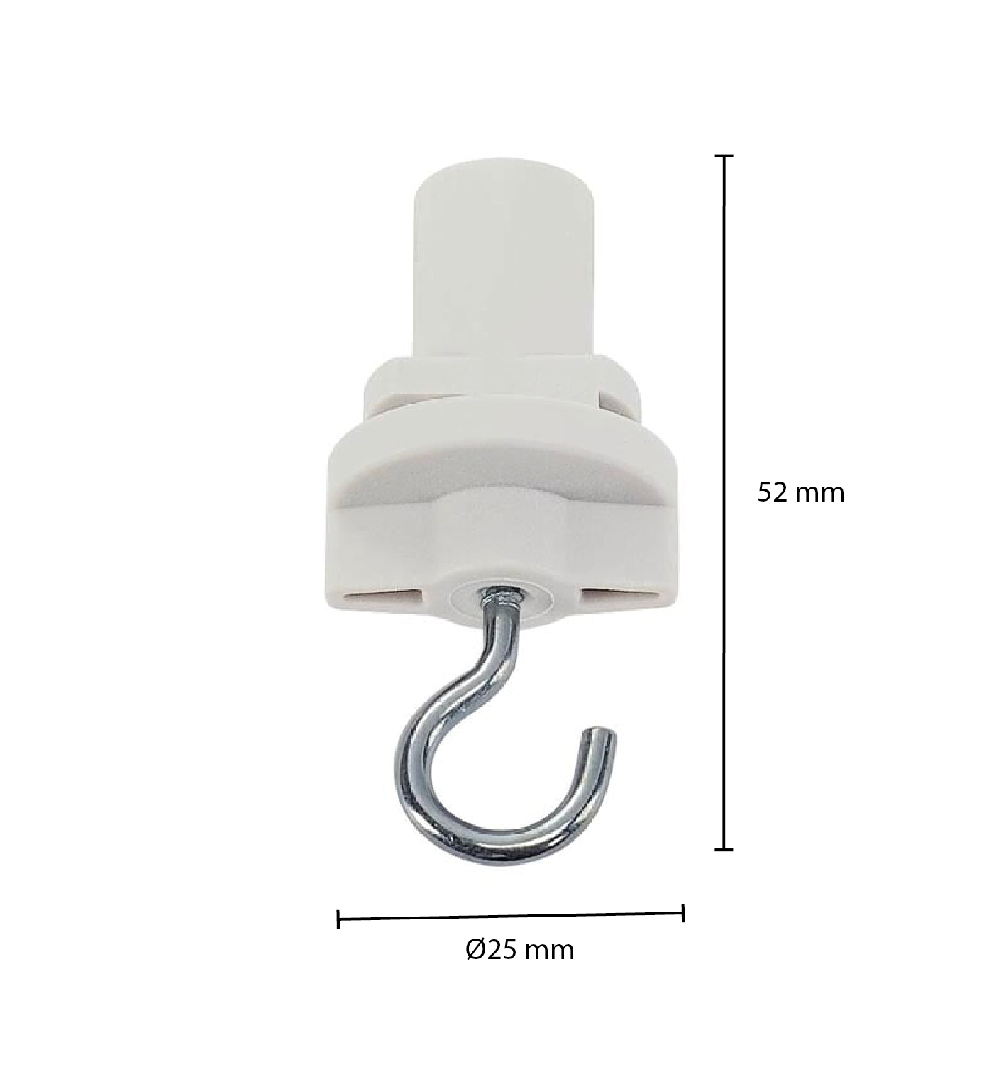 Lumexa 3-fase adapter met haak wit