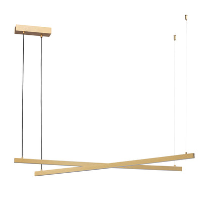 Miami LED hanglamp Goud dubbele ring