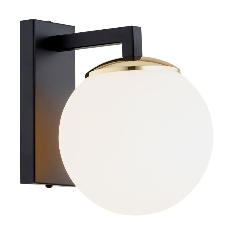 Moritz wandlamp Zwart-goud