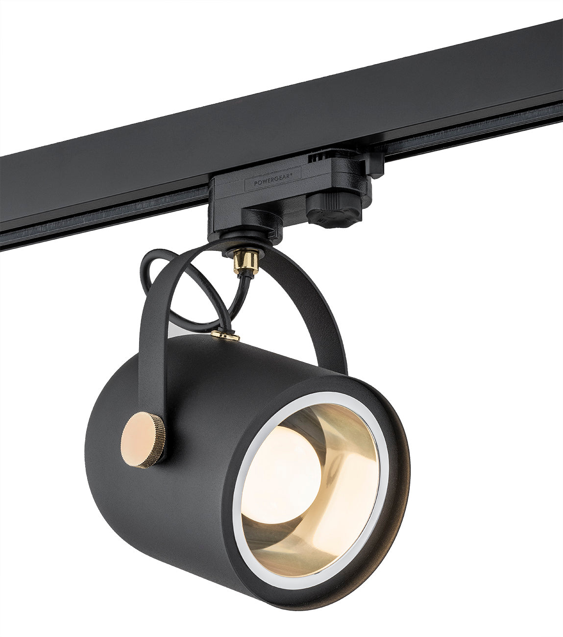 Caivaro railspot zwart messing compact