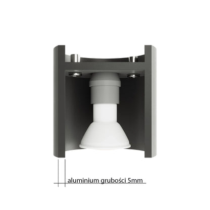 Nexa Shade | graue Wandleuchte | G9 minimalistisch