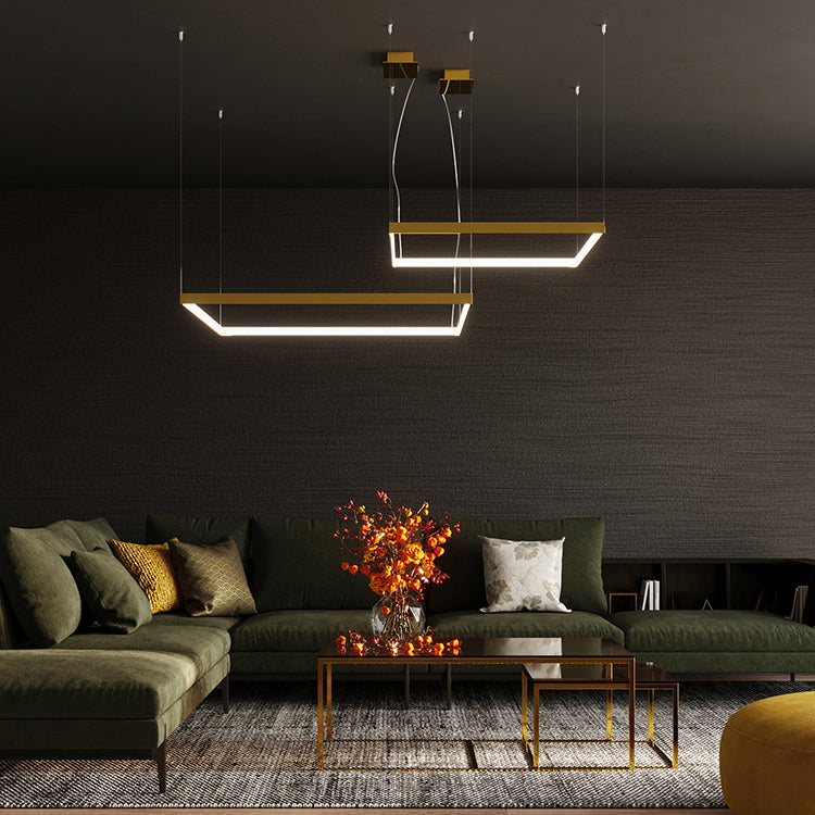 Nexaro LED pendant light square 50W M | 3000K or 4000K | black / white / gold