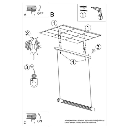 Noir Axis pendant lamp