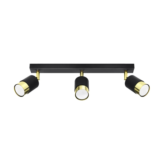 Noir Trio Black Gold Ceiling Lamp